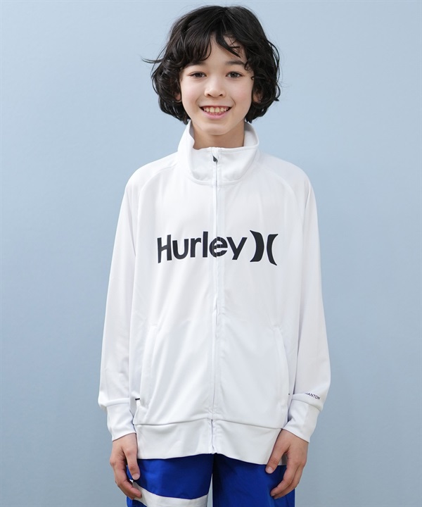Hurley ハーレー 水着 ラッシュガード 長袖 Tシャツ ロンT キッズ ジュニア 子供 UVカット 吸水速乾 PTM RASH OAO FZ JACKET BSRG251091