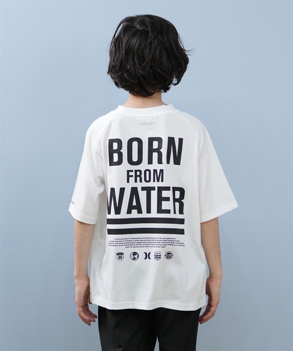 Hurley ハーレー 水着 ラッシュガード 半袖 Tシャツ キッズ  UVケア PHANTOM BFW OVRSZD SS TEE BUSS251092