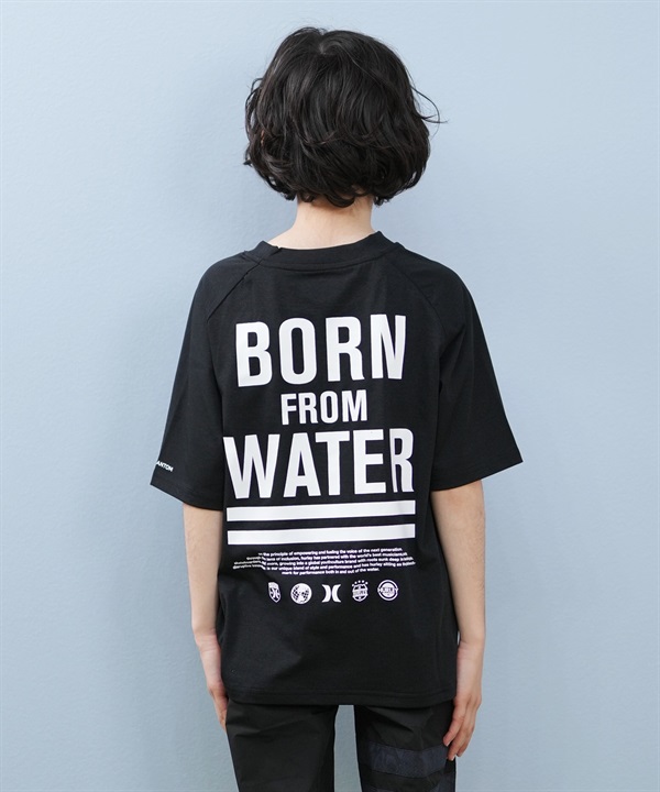 Hurley ハーレー 水着 ラッシュガード 半袖 Tシャツ キッズ  UVケア PHANTOM BFW OVRSZD SS TEE BUSS251092