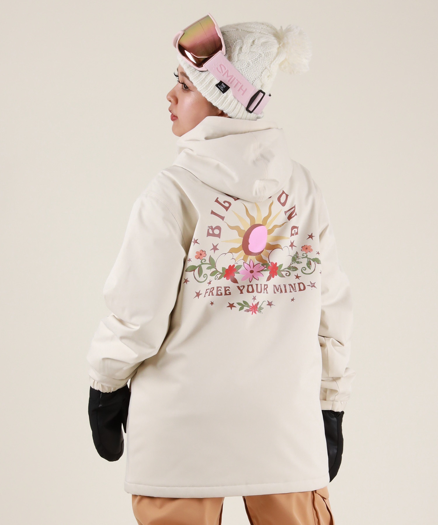 BILLABONG ビラボン スノーボードウエアー ジャケット 総柄 M BILLABONG ビラボン スノーボード ウェア ジャケット レディース BF01L