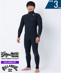 BILLABONG ビラボン GLZ JERSEY 3X3mm BF018-014 ガルウィングジップ メンズ ウェットスーツ ジャーセミ ムラサキスポーツ限定