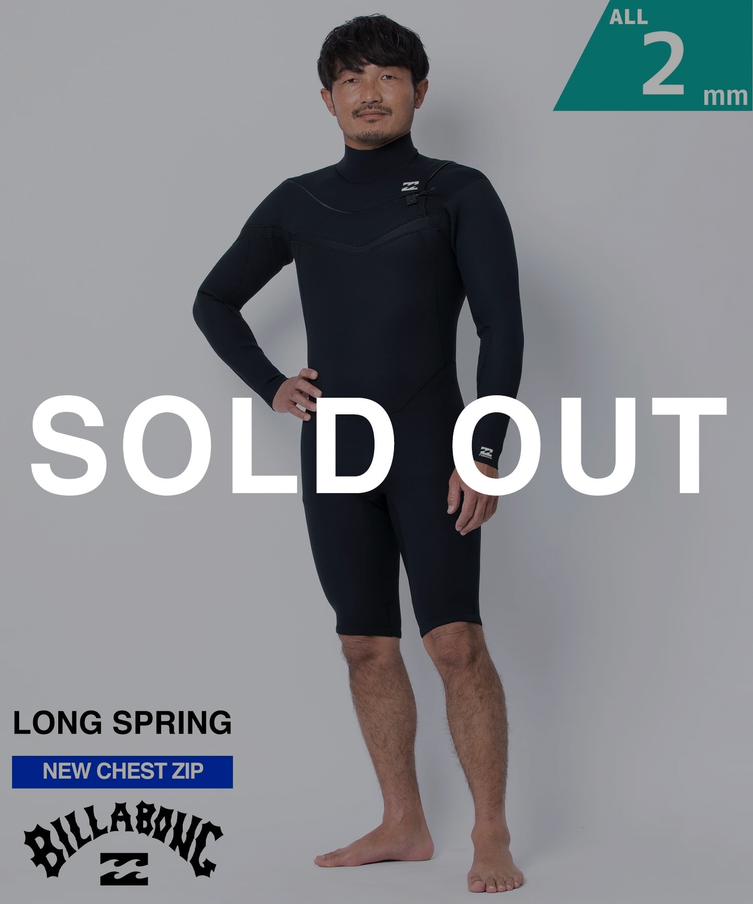 BILLABONG ビラボン チェストジップ リミテッド BF018-103 ウェットスーツ ロンスプ メンズ(BKW-M)