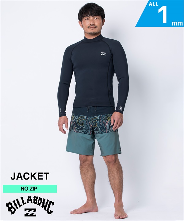 BILLABONG ビラボン ABSOLUTE NATURAL JACKET 1mm BF018-880 メンズ ウェットスーツ ジャケット ムラサキスポーツ
