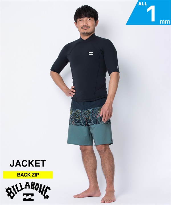 BILLABONG ビラボン ABSOLUTE NATURAL JACKET 1mm BF018-883 メンズ ウェットスーツ ジャケット ムラサキスポーツ