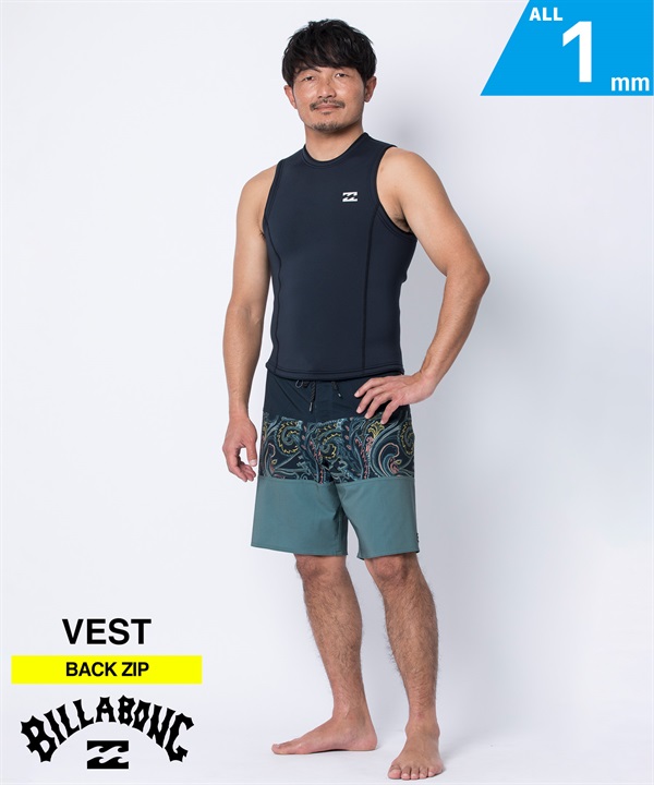 BILLABONG ビラボン ABSOLUTE NATURAL VEST 1mm BF018-884 メンズ ウェットスーツ ベスト ムラサキスポーツ