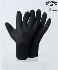 BILLABONG ビラボン 5GV ABSOLUTE GLOVE 2mm サーフィン サーフグローブ 冬用 ムラサキスポーツ(BLK-XS)