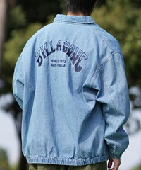 BILLABONG ビラボン アウター コーチジャケット メンズ デニム生地 ジップアップ バックロゴ BF011-750(IND-M)