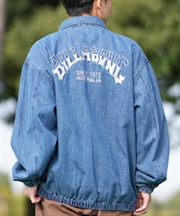 BILLABONG ビラボン アウター コーチジャケット メンズ デニム生地 ジップアップ バックロゴ BF011-750(DIN-M)