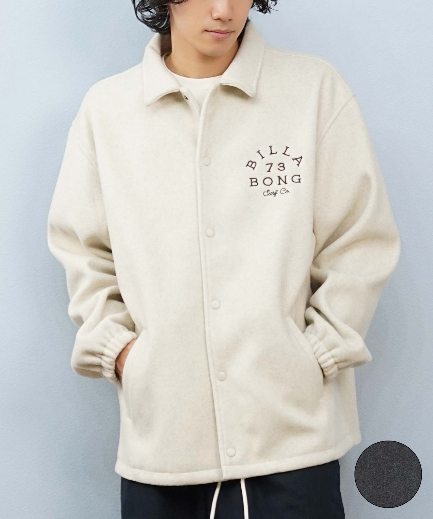 BILLABONG ビラボン アウター コーチジャケット メンズ メルトン生地