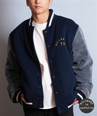 ★希少 Lサイズ★ Schott × ビラボン ピーコート ジャケット 日本製 BILLABONG ビラボン アウター スタジャン メンズ MELTON STADIUM JK