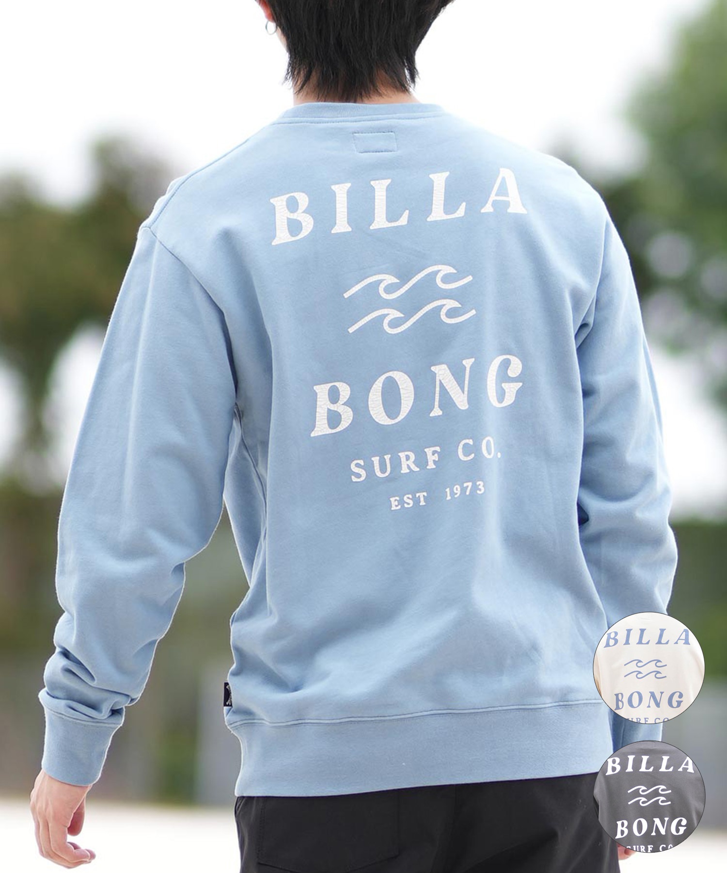 BILLABONG ビラボン トレーナー メンズ クルーネック スウェット バックプリント BF011-001(WWT-M)