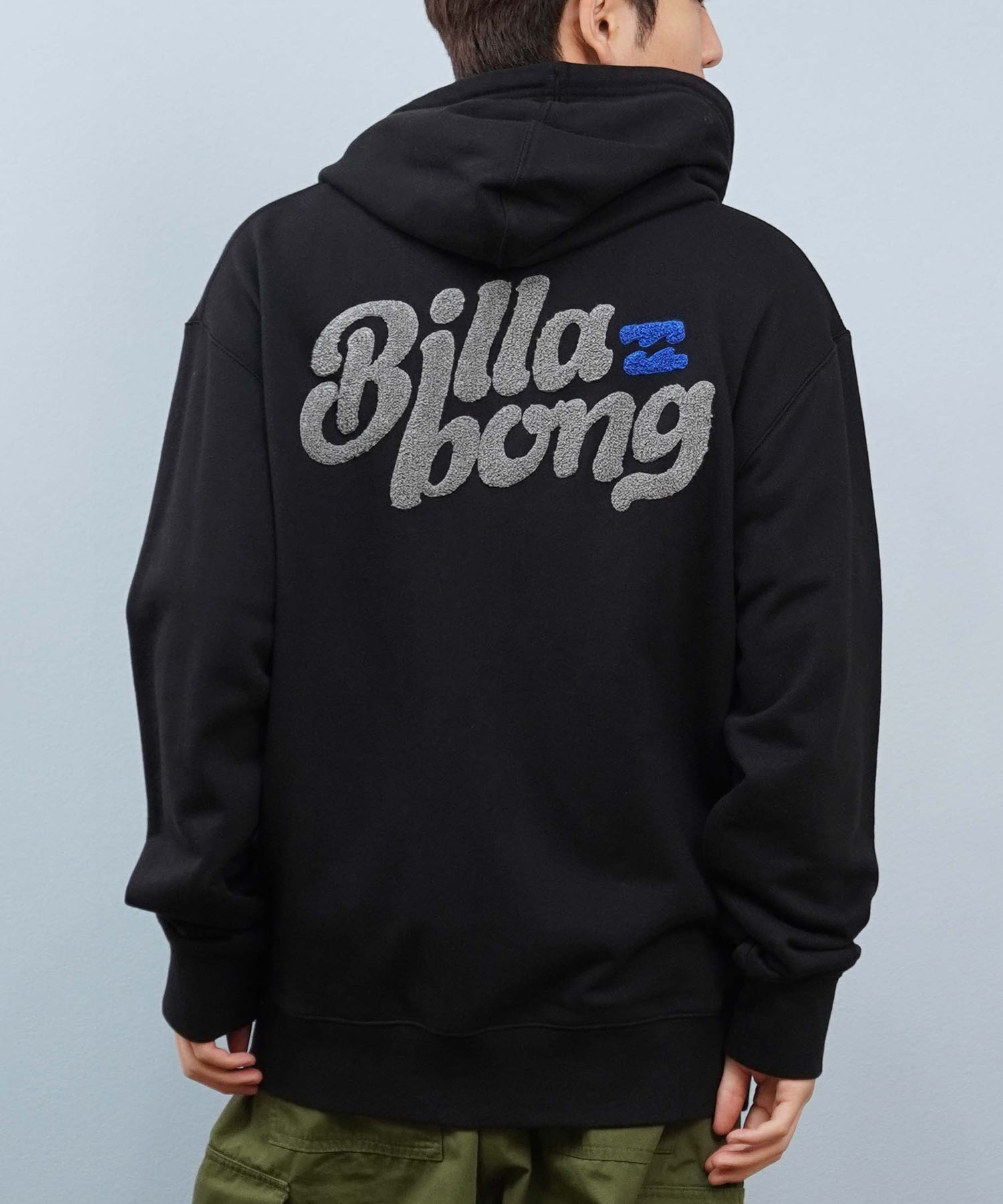 ✳️良品★ビラボン★スプリング★既製L★高級超伸縮ジャージ★信頼の日本製 BILLABONG ビラボン ジップアップ パーカー メンズ サガラ刺繍 ロゴ
