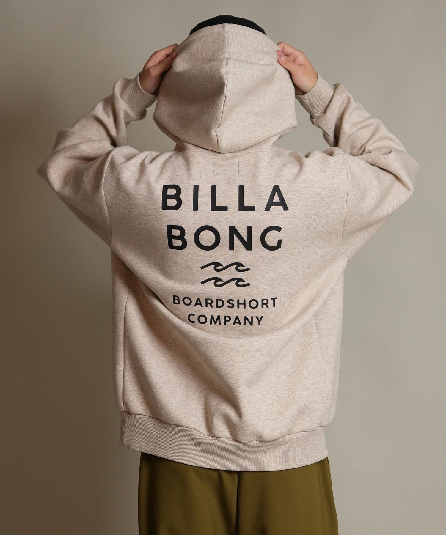 BILLABONG ビラボン プルオーバー パーカー メンズ 撥水 保温 バックプリント セットアップ対応 BF012-016(SND-M)