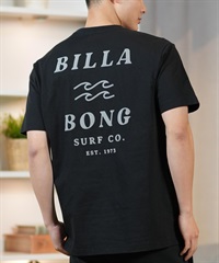 BILLABONG ビラボン 半袖 Tシャツ メンズ バックプリント レギュラーフィット ONE TIME BF011-203(BLK-S)