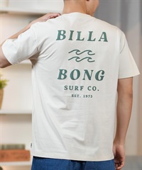 BILLABONG ビラボン 半袖 Tシャツ メンズ バックプリント レギュラーフィット ONE TIME BF011-203(CRM-S)