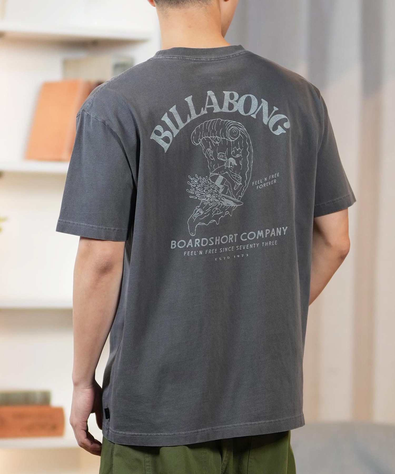 最新入荷 BILLABONG ビラボン 半袖 Tシャツ メンズ バックプリント ウェア