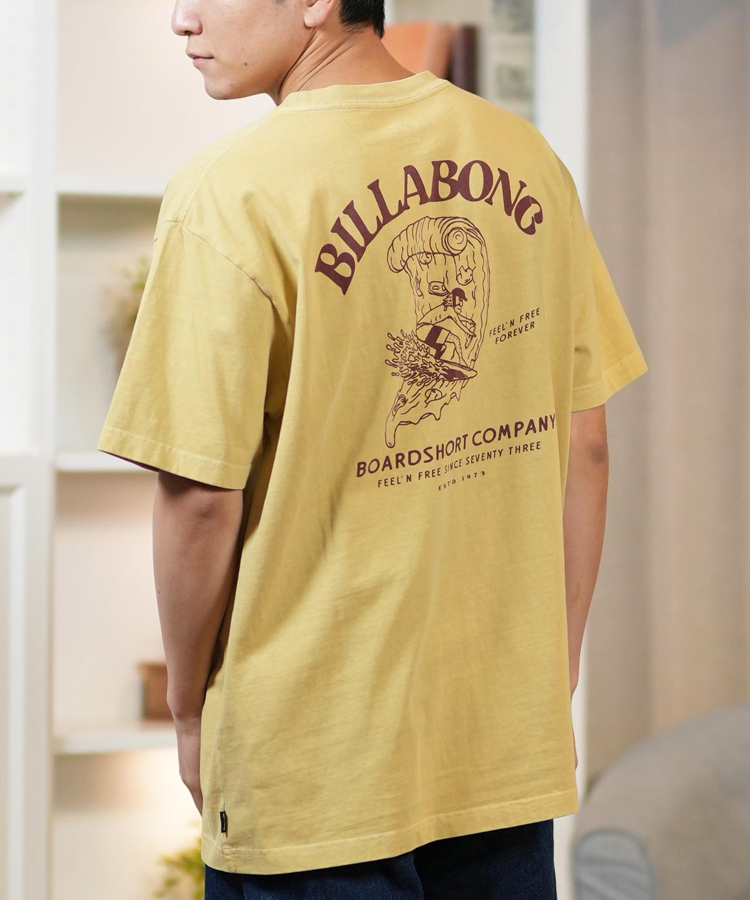 BILLABONG ビラボン 半袖 Tシャツ メンズ バックプリント オーバー