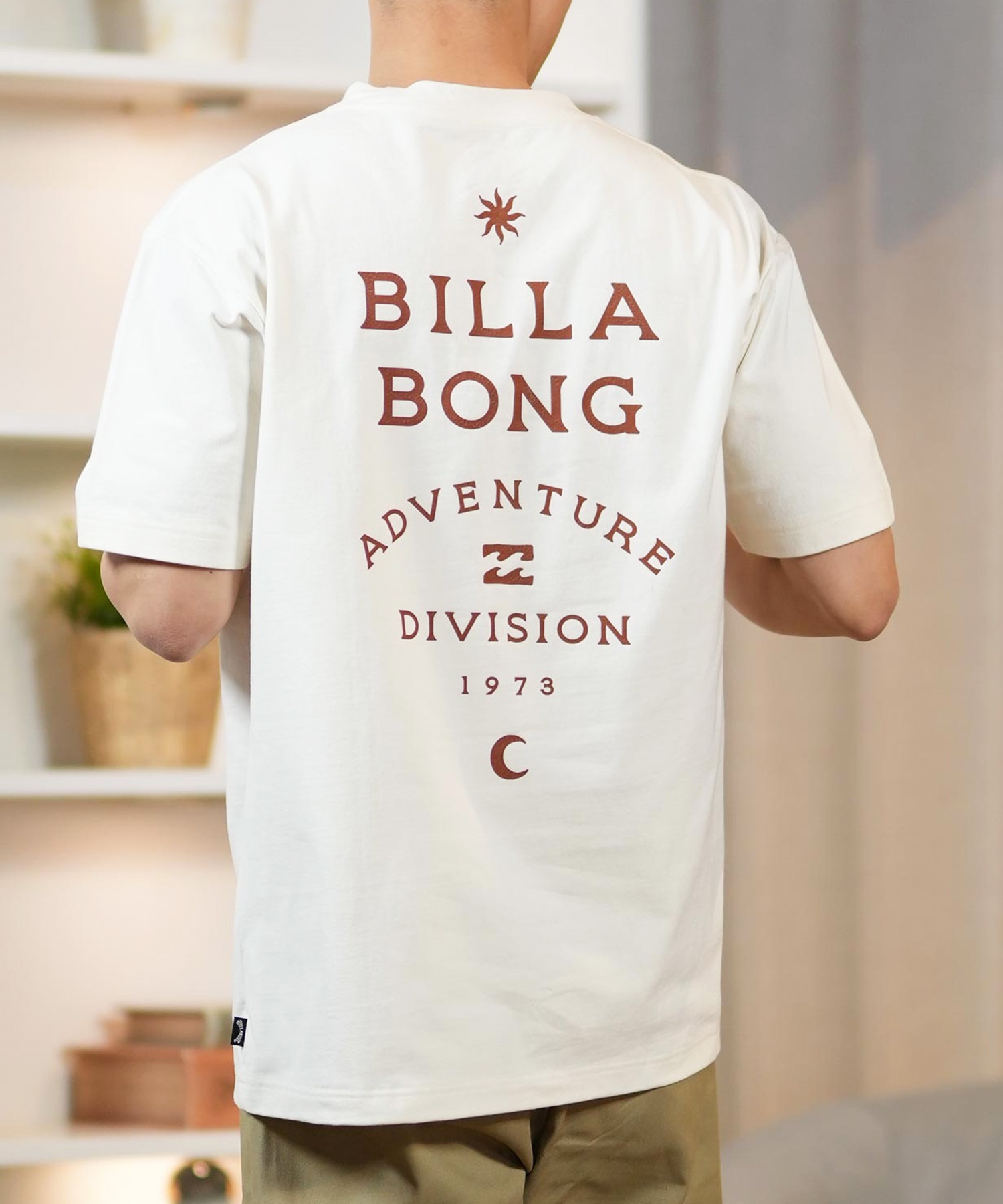 BILLABONG ビラボン 半袖 Tシャツ メンズ バックプリント ストレッチ オーバーサイズ SAHARA BF011-217(CRM-M)