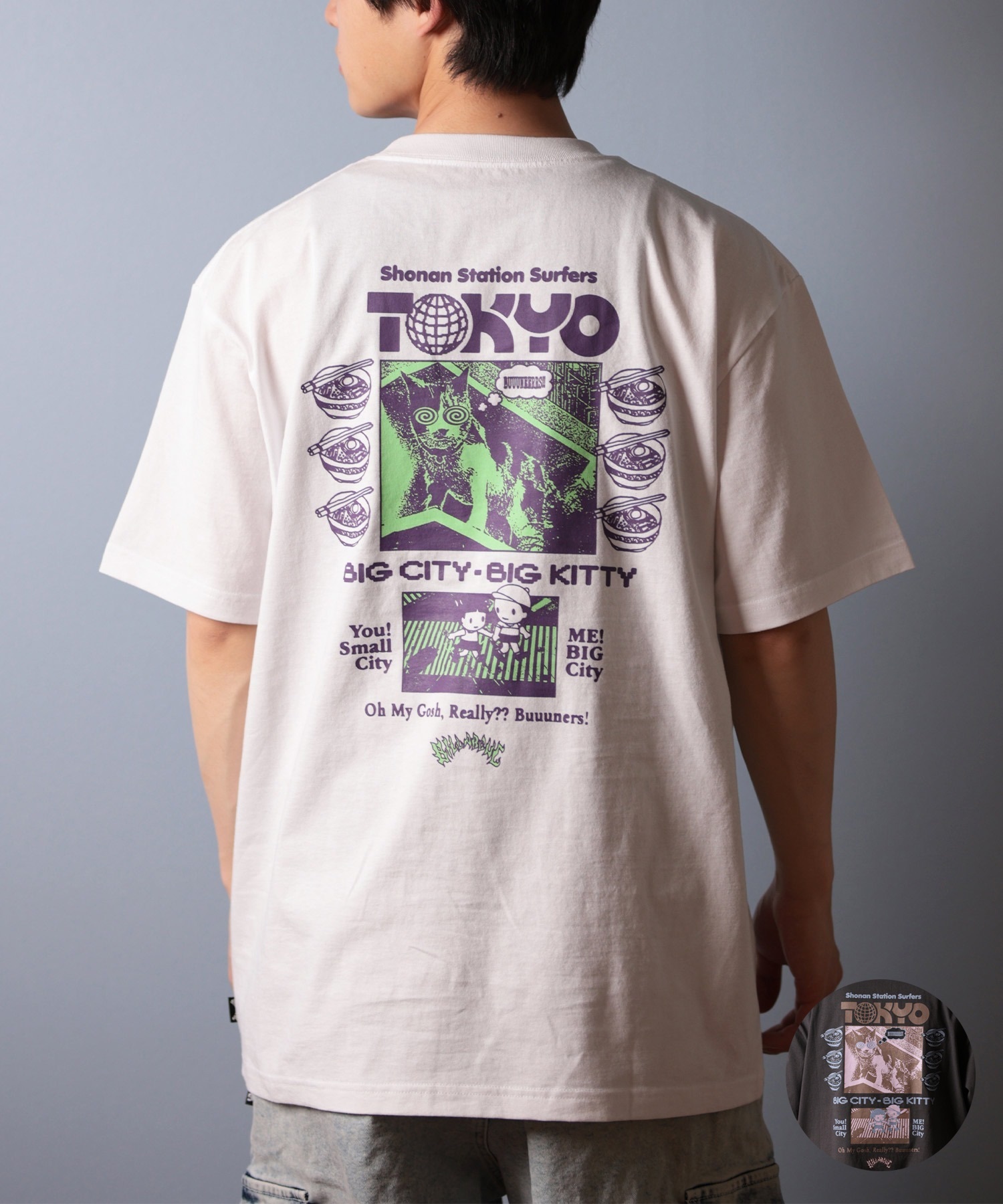 BILLABONG ビラボン 半袖 Tシャツ メンズ バックプリント TOKYO 東京