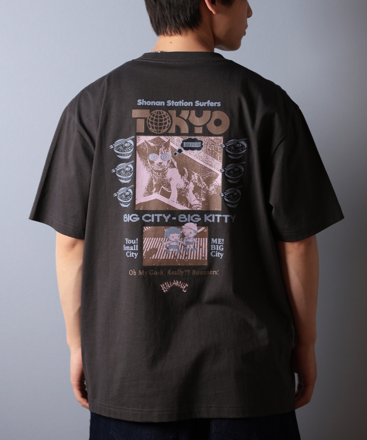 BILLABONG ビラボン 半袖 Tシャツ メンズ バックプリント TOKYO 東京