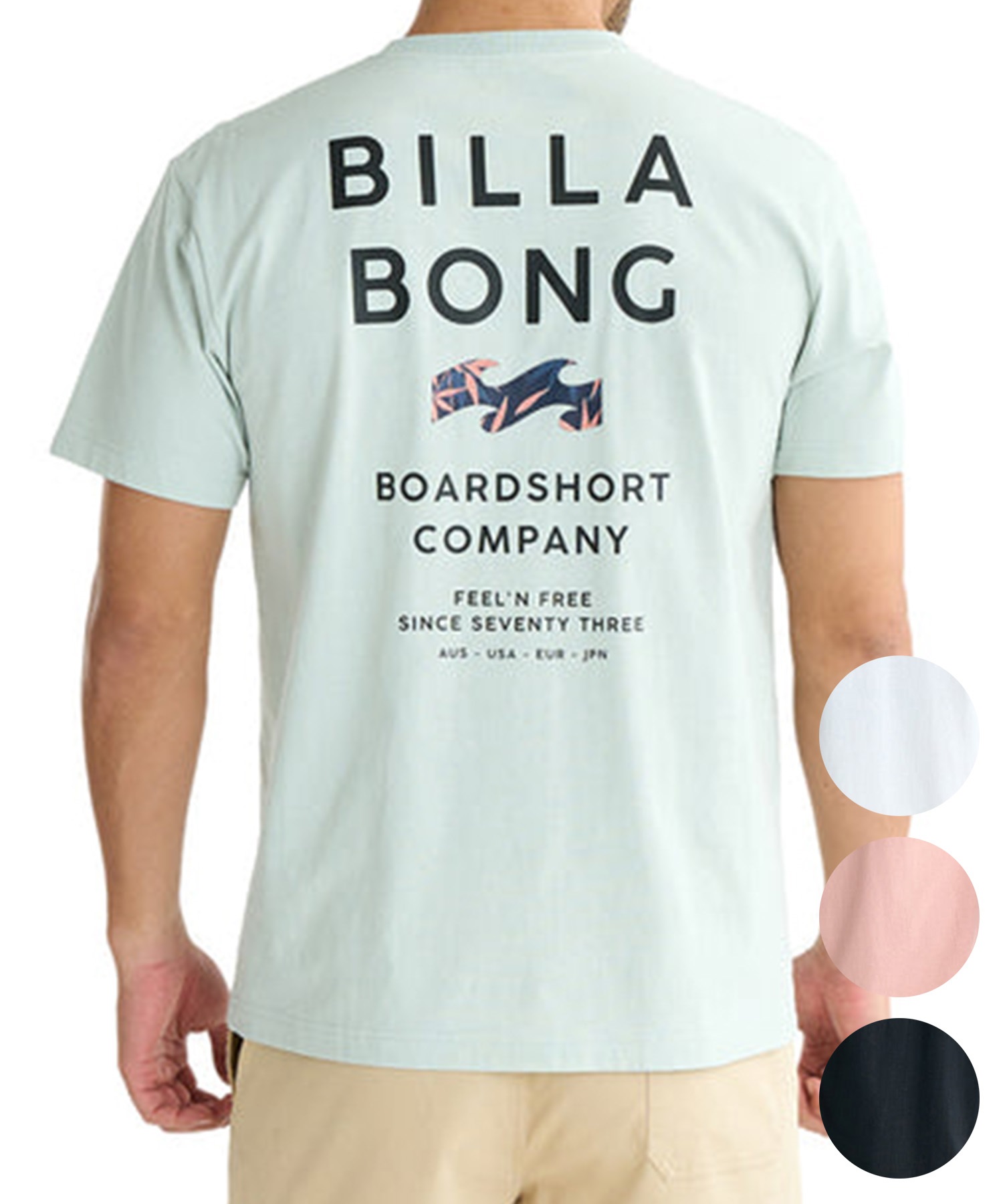 BILLABONG ビラボン 半袖 Tシャツ メンズ バックプリント ロゴ BF01A