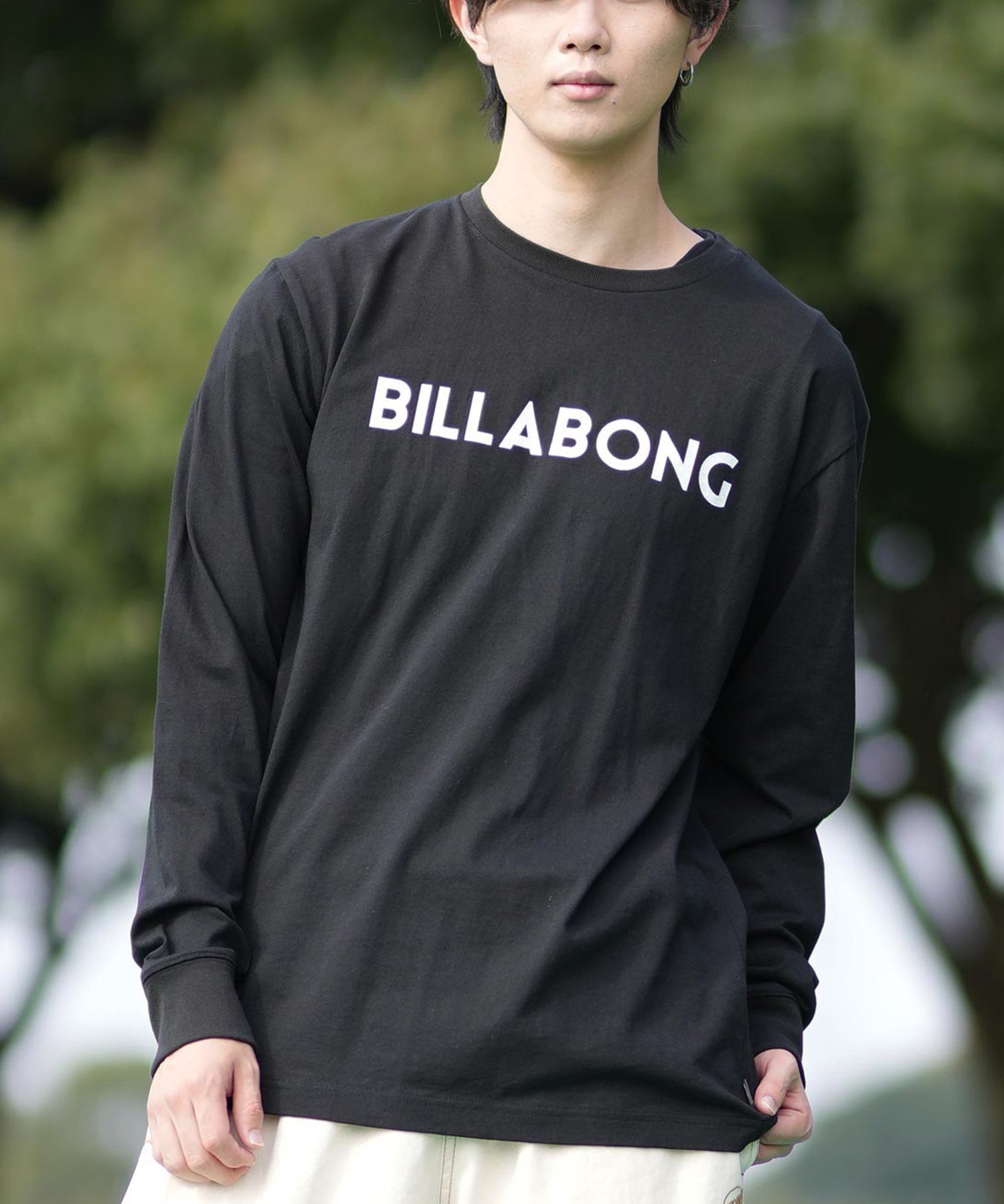 BILLABONG ビラボン 長袖 Tシャツ メンズ ロンT ロゴ フロント