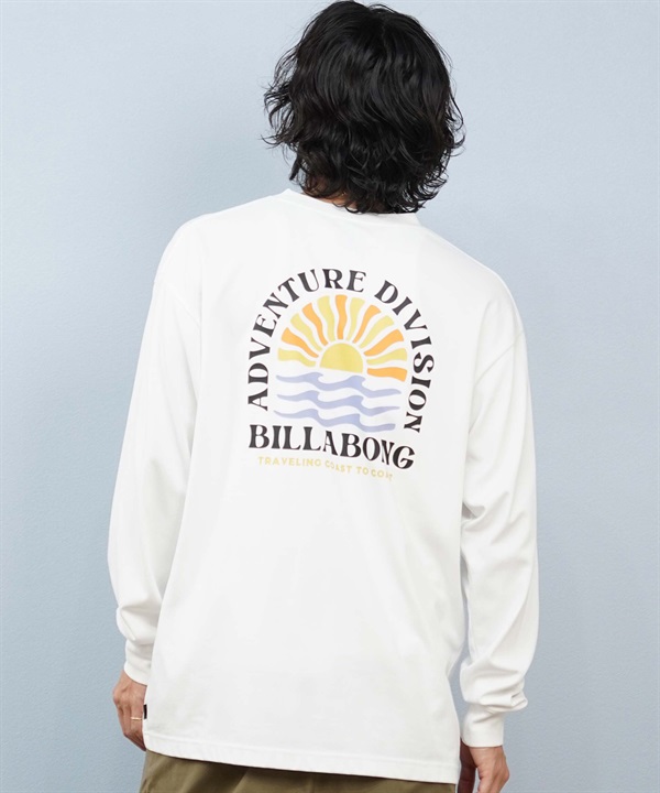 BILLABONG ビラボン 長袖 Tシャツ ロンT メンズ バックプリント 吸水速乾 UVカット SUNRISE COAST BF012-053