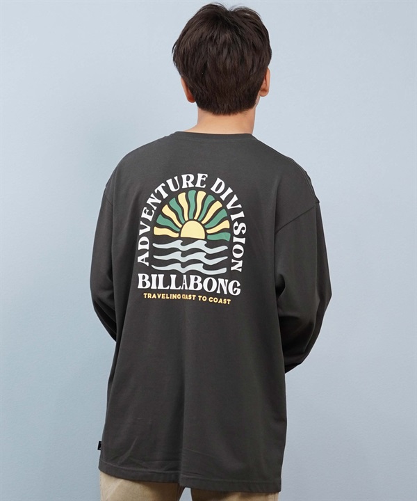 BILLABONG ビラボン 長袖 Tシャツ ロンT メンズ バックプリント 吸水速乾 UVカット SUNRISE COAST BF012-053