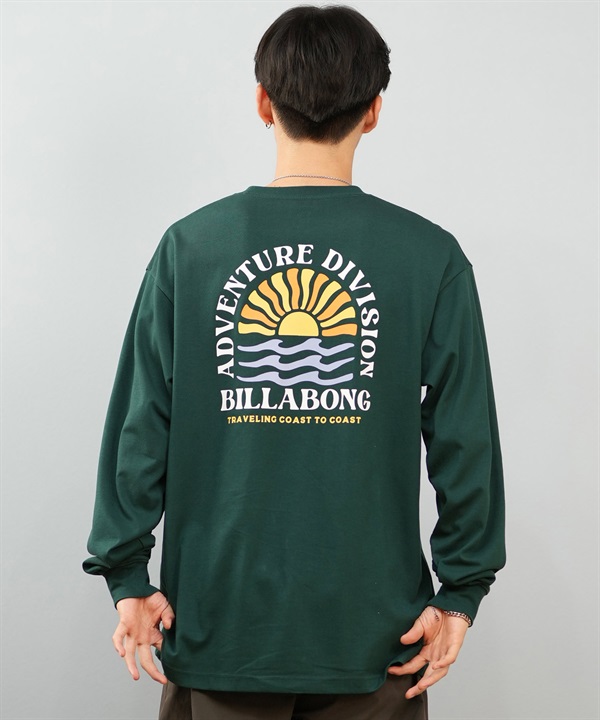 BILLABONG ビラボン 長袖 Tシャツ ロンT メンズ バックプリント 吸水速乾 UVカット SUNRISE COAST BF012-053