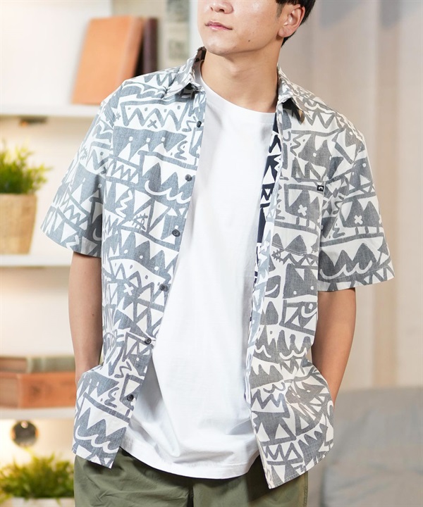 BILLABONG ビラボン 半袖シャツ メンズ 総柄 ZACK BALANG コラボ ZACK SS SHIRTS BF011-122