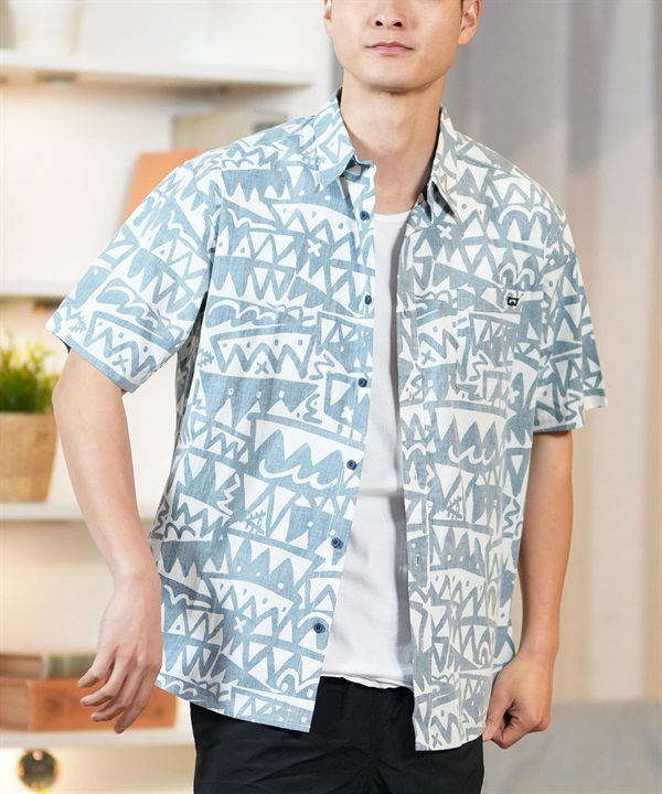 BILLABONG ビラボン 半袖シャツ メンズ 総柄 ZACK BALANG コラボ ZACK SS SHIRTS BF011-122