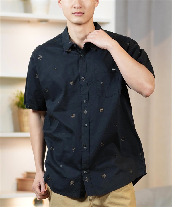 BILLABONG ビラボン 半袖シャツ メンズ 総柄 ストレッチ SUNDAYS MINI SS BF011-125