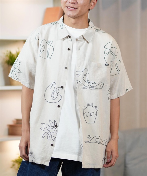 BILLABONG ビラボン 半袖シャツ メンズ Ty Williams コラボ TOGETHER WOVEN SHIRT SS BF011-128