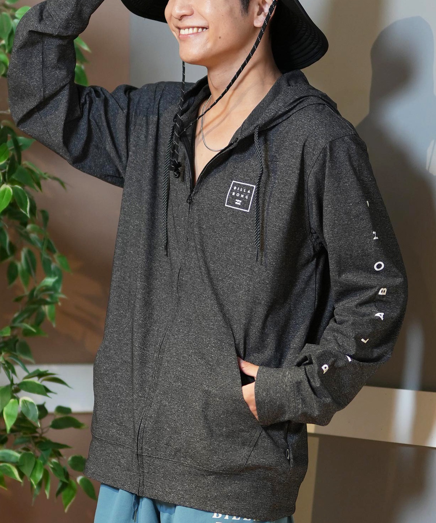 ビラボン 長袖 パーカーラッシュガード 水着 BILLABONG フード XL BILLABONG 25 SS ビラボン ラッシュガード 長袖 フード付き