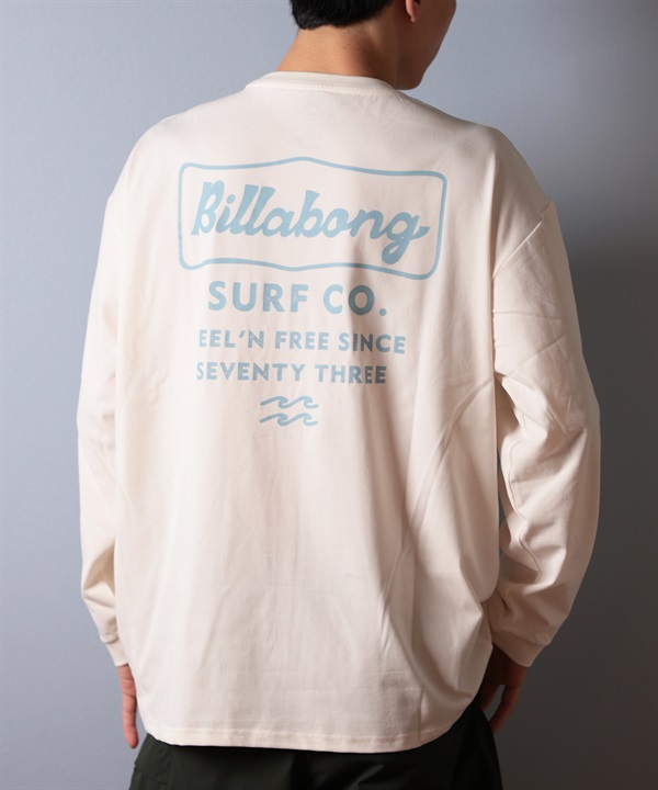 BILLABONG ビラボン ラッシュガード メンズ 長袖 Tシャツ ロンT ポケT バックプリント 水陸両用 UVカット BF011-862