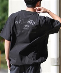 BILLABONG ビラボン ラッシュガード 半袖 メンズ Tシャツ バックプリント 水陸両用 UVカット UTILITY TEE BF011-866(BLK-M)