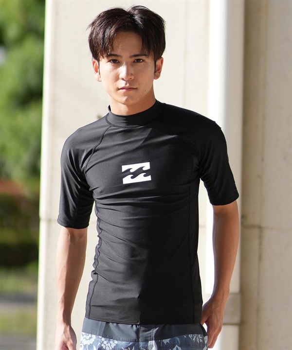 BILLABONG ビラボン 水着 ラッシュガード 半袖 Tシャツ メンズ UVカット ブランドロゴ BF011-850