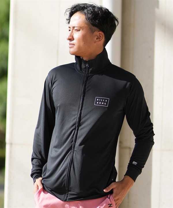 BILLABONG ビラボン 水着 ラッシュガード ジップアップ メンズ UVカット ブランドロゴ RASH ZIP THRU BF011-854