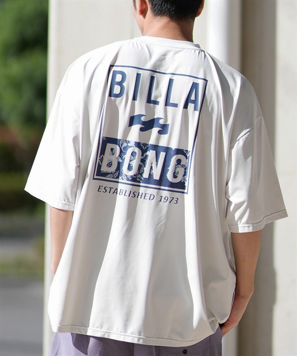 BILLABONG ビラボン 水着 ラッシュガード 半袖 Tシャツ メンズ バックプリント 水陸両用 UVカット AIR DRY MESH HALF SLEEVE BF011-867