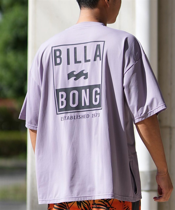 BILLABONG ビラボン 水着 ラッシュガード 半袖 Tシャツ メンズ バックプリント 水陸両用 UVカット AIR DRY MESH HALF SLEEVE BF011-867