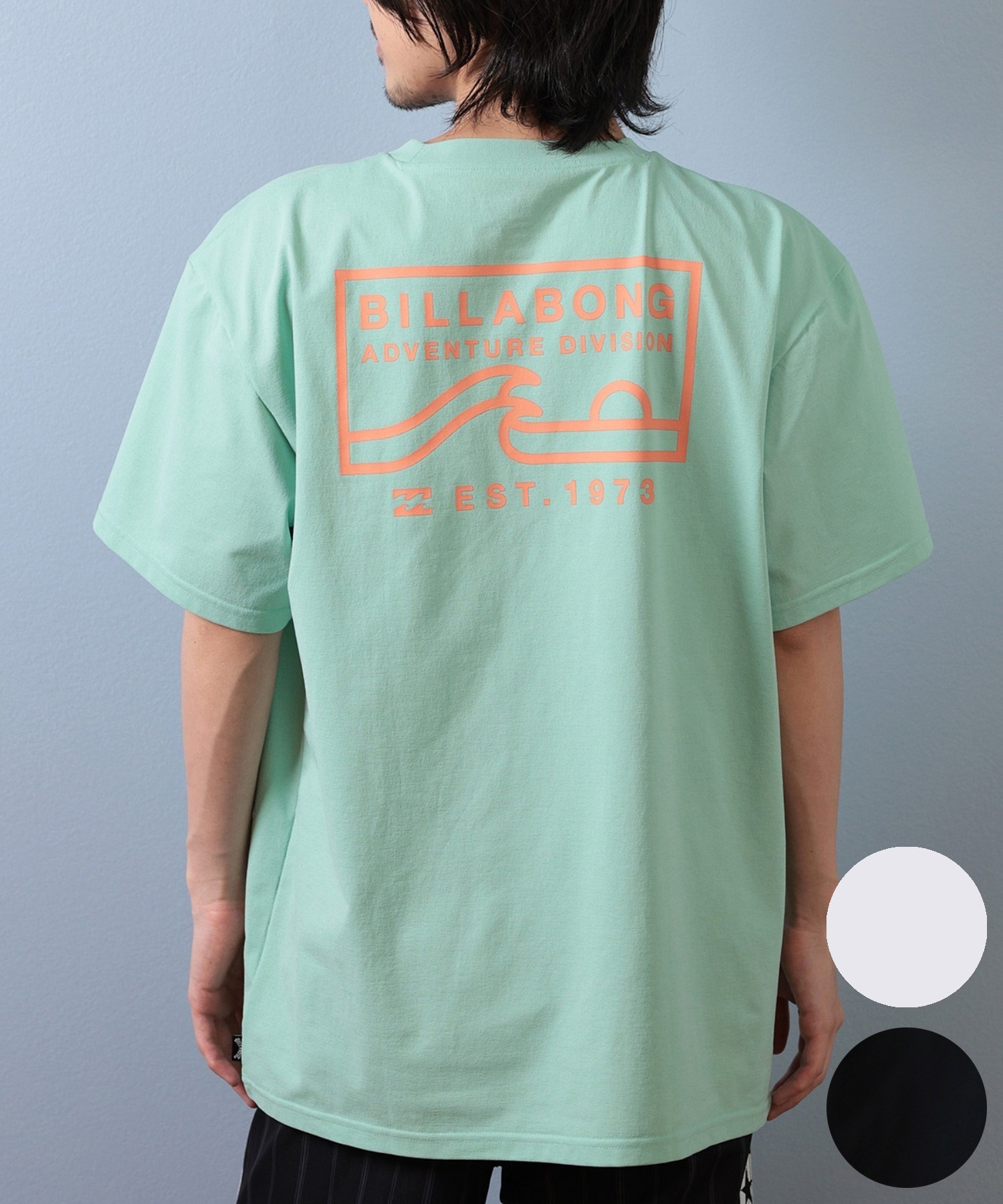 BILLABONG ビラボン 水着 ラッシュガード 半袖 Tシャツ メンズ 水陸両用 吸水速乾 UVカット BF01A-857(BLK-M)