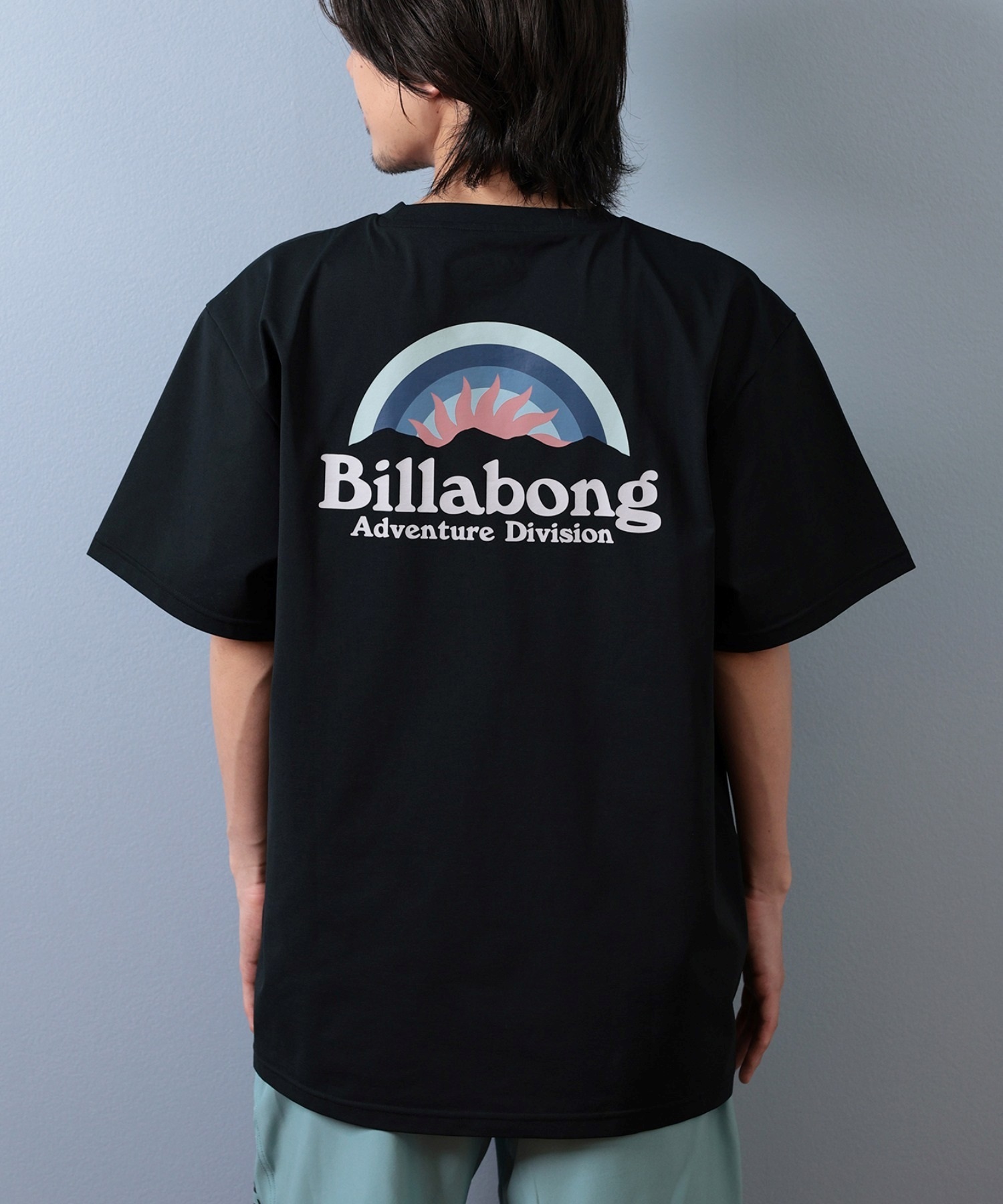 BILLABONG ビラボン 水着 ラッシュガード 半袖 Tシャツ メンズ 水陸両用 吸汗速乾 UVカット BF01A-858(BLK-M)