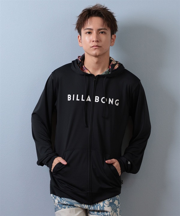 BILLABONG ビラボン 水着 ラッシュガード ジップアップ パーカー メンズ 長袖 ロゴ UVカット BF01A-852