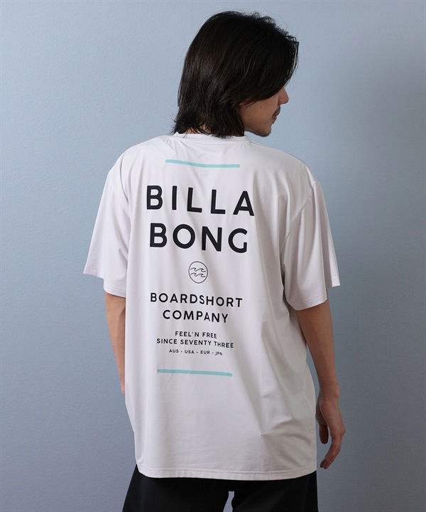 BILLABONG ビラボン 水着 ラッシュガード 半袖 Tシャツ メンズ 水陸両用 バックプリント ロゴ UVカット BF01A-854