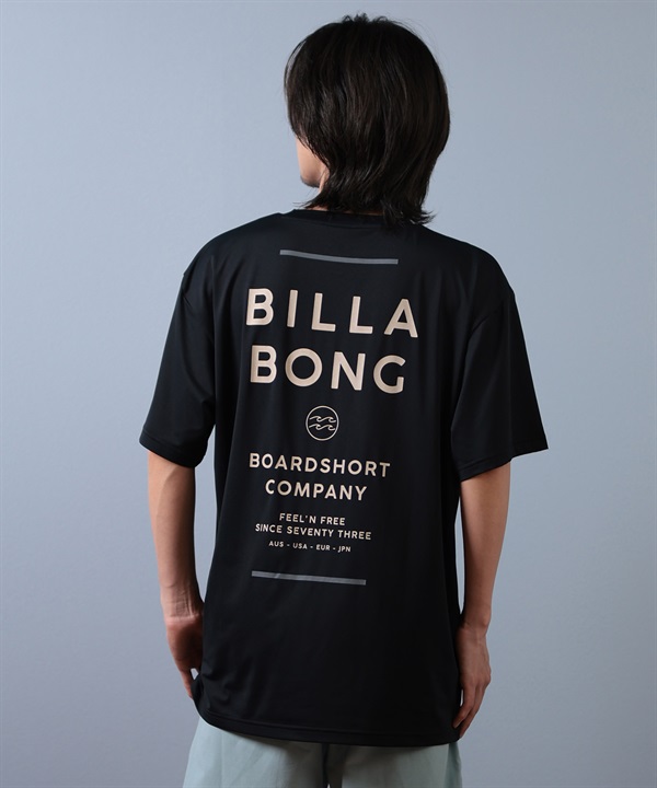 BILLABONG ビラボン 水着 ラッシュガード 半袖 Tシャツ メンズ 水陸両用 バックプリント ロゴ UVカット BF01A-854