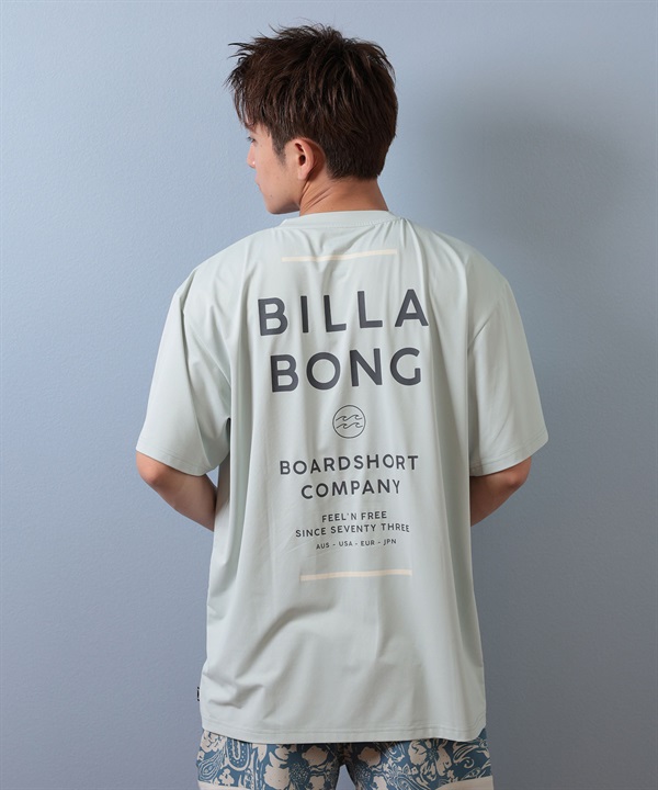 BILLABONG ビラボン 水着 ラッシュガード 半袖 Tシャツ メンズ 水陸両用 バックプリント ロゴ UVカット BF01A-854