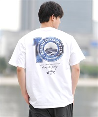 BILLABONG ビラボン 半袖 Tシャツ メンズ SHONAN OPEN SURFFLEX UVケアラッシュガード BF01A-U08 湘南オープン限定商品(WHT-S)