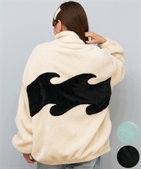 BILLABONG ビラボン ジャケット レディース ボア ジップアップ FUR STAND WAVE LIGHT JKT BF014-755(BLK-M)