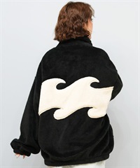 BILLABONG ビラボン ジャケット レディース ボア ジップアップ FUR STAND WAVE LIGHT JKT BF014-755(BLK-M)