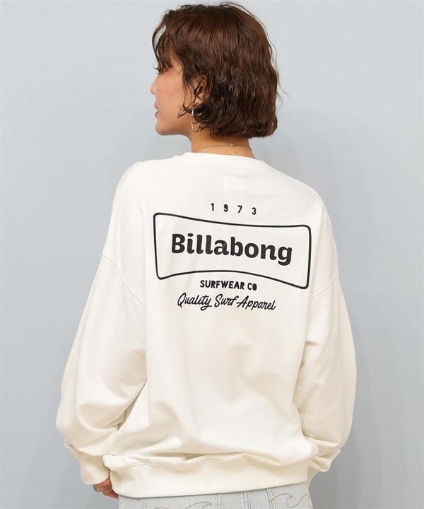 BILLABONG ビラボン トレーナー スウェット レディース バックプリント ロゴ BF014-001